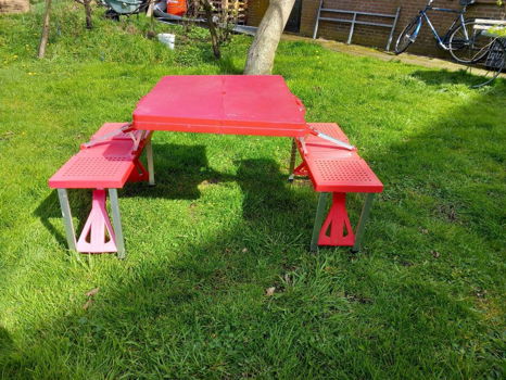 Inklapbare picknicktafel voor 4 personen - 0