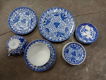 41-delig blauw wit servies porselein - 1 - Thumbnail