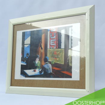 Houten Lijst Facet Plexiglas - Edward Hopper - Chop Suey 58 x 47,8 - 3