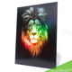 Leeuw met Regenboog Glinster Effect - 65 x 76 cm - UNIEK! - 1 - Thumbnail