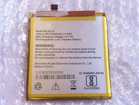 High-compatibility battery BL03 for SMARTRON UNNO BL03 PHONE - 0