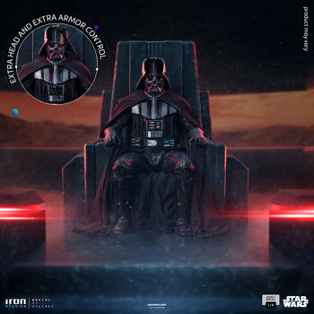 Iron Studios Star Wars Legacy Replica Statue Darth Vader on Throne - 5