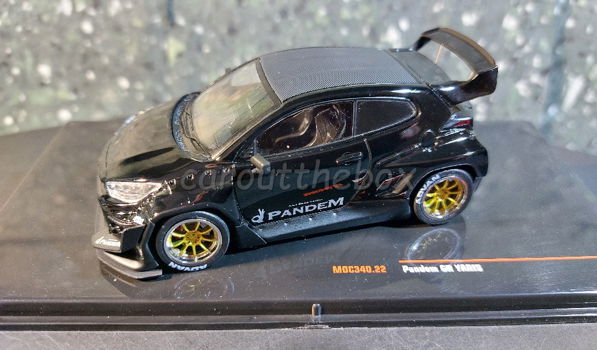 Toyota Pandem GR Yaris zwart 1:43 Ixo V1009 - 0