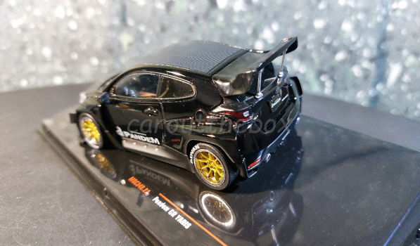 Toyota Pandem GR Yaris zwart 1:43 Ixo V1009 - 2