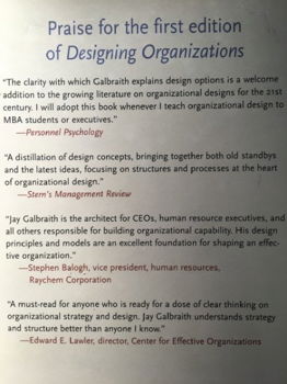 Designing organizations - Jay R. Galbraith - 1