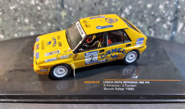 Lancia Delta Integrale #2 1990 geel 1:43 Ixo V1014 - 0