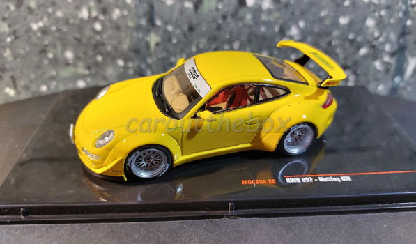 RUF Porsche 997 geel 1:43 Ixo V1019 - 0