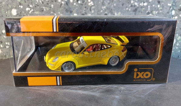 RUF Porsche 997 geel 1:43 Ixo V1019 - 3