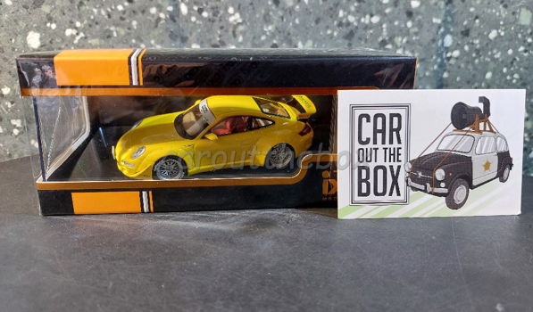 RUF Porsche 997 geel 1:43 Ixo V1019 - 4