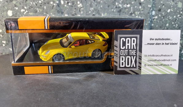 RUF Porsche 997 geel 1:43 Ixo V1019 - 5