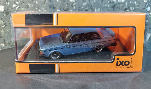 Volvo 240 Turbo Custom 1983 blauw 1:43 Ixo V1022 - 3