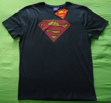 Nieuw donkerblauw T-shirt met logo van Superman (maat: XL). - 0