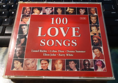 Te koop de originele CD-box 100 Love Songs van Universal. - 7