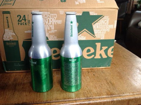 Heineken - proefflesjes , aluminium - 0