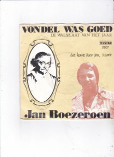 Telstar Single Jan Boezeroen - Vondel was goed