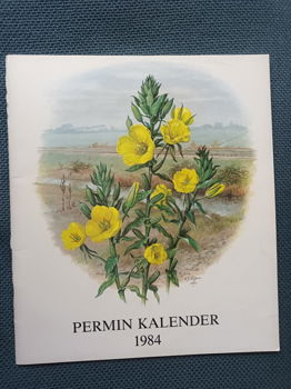 Permin kalender 1984 Permin of Copenhagen. Borduurpatronen bermplanten - 0