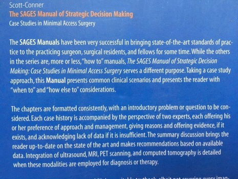 The SAGES Manual of Strategic Decision Making (gen. surgery) - 1