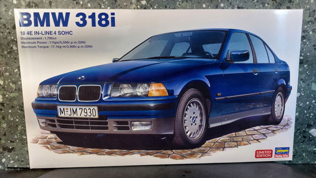 BMW 318i bouwmodel 1:24 Hasegawa - 0