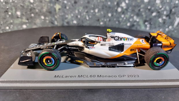 McLaren MCL60 #4 Monaco GP 2023 1:43 Spark Sp120 - 0