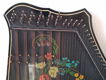 Mooi beschilderde antieke tafelharp citer zither - 1 - Thumbnail