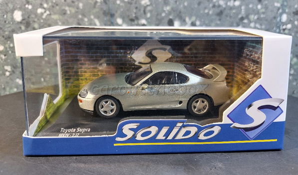 Toyota Supra MK IV zilver 1:43 Solido Sol092 - 3