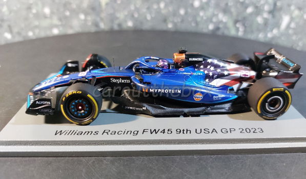 Williams Racing FW45 #23 USA GP 2023 1:43 Spark Sp124 - 0