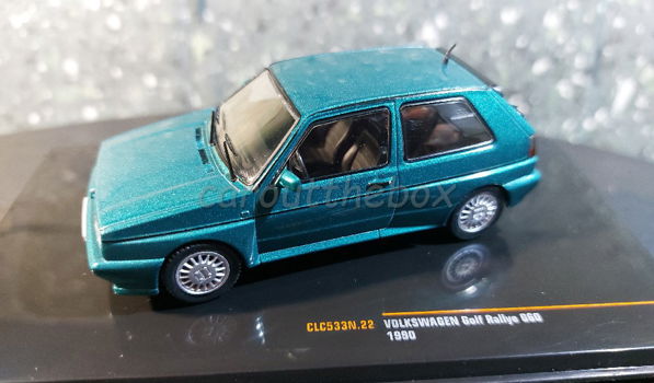 VW Golf Rally G60 1990 groen 1:43 Ixo V1034 - 0