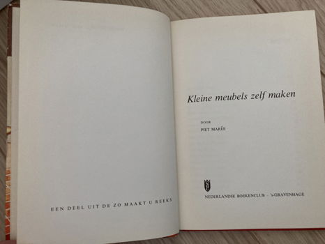 Boek: Piet Marée - Kleine meubels zelf maken - jaren 60/70 - 1