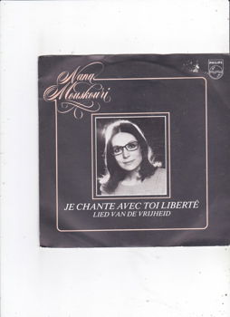 Single Nana Mouskouri - Je chante avec toi liberté - 0