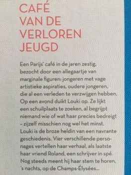 In het cafe van de verloren jeugd - Patrick Modiano - 1