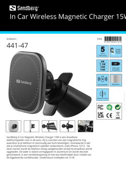 In Car Wireless Magnetic Charger 15W - 5