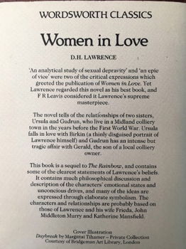 Women in Love - D.H. Lawrence - 1