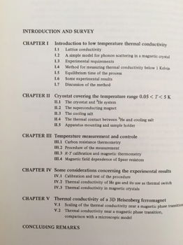 Thermal conductivity at very low temperatures - 1