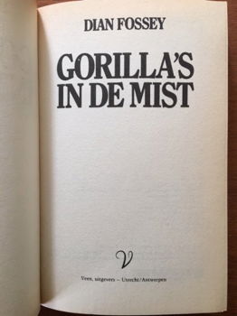 Gorilla's in de mist - Dian Fossy - 2