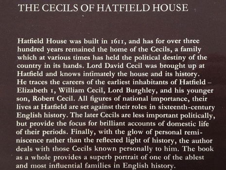 The Cecils of Hatfield House - David Cecil - 1