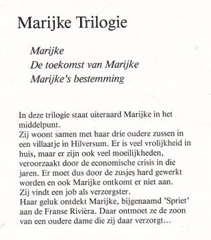 MARIJKE TRILOGIE - Cissy van Marxveldt - 1