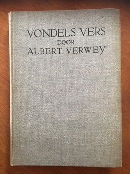 Vondels vers door Albert Verwey - 0