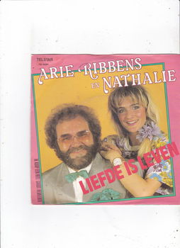 Telstar Single Arie Ribbens & Nathalie - Liefde is leven - 0