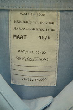 Uniform DT (Jas&Broek&Hemd), Koninklijke Marechaussee (KMar), maat: 58, jaren'90.(Nr.1) - 7