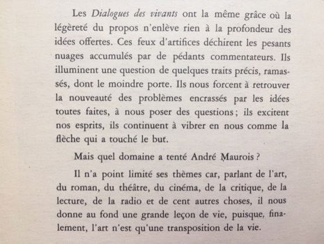 Dialogues des vivants - Andre Maurois - 3