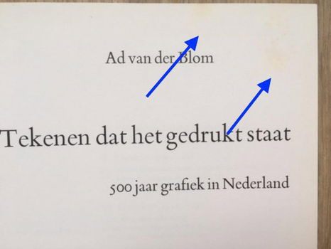 Tekenen dat het gedrukt staat (druktechniek) - Ad vd Blom - 1