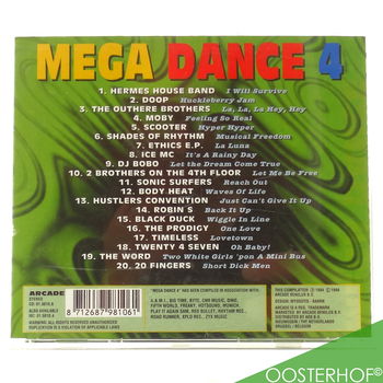 CD - Mega Dance 4 | 20 TRX | 1994 | 8712687981061 - 2