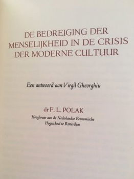 De bedreiging der menselijkheid id crisis der moderne cultuur - 1