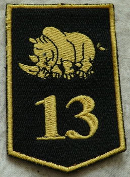 Embleem, Mouw, DT2000, 13 Gemechaniseerde Brigade, KL, vanaf 2000.(Nr.5) - 1