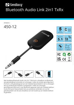 Bluetooth Audio Link 2in1 TxRx - 1