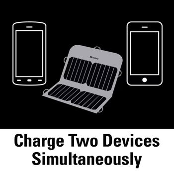 Solar Charger 13W 2xUSB geschikt voor alle merken smartphone - 6