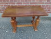 Vintage houten salontafel met mooie poten - 0 - Thumbnail