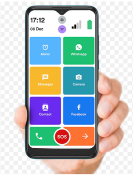 Senioren Smartphone met Grote Knoppen en Helder Scherm te Koop! - 0