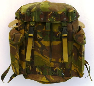 Rugtas / Rugzak, Gevechts, Woodland Camouflage, Koninklijke Landmacht, 1995.(Nr.1) - 0