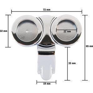 Stuur klokje & thermometer 22-25mm stuur - 3